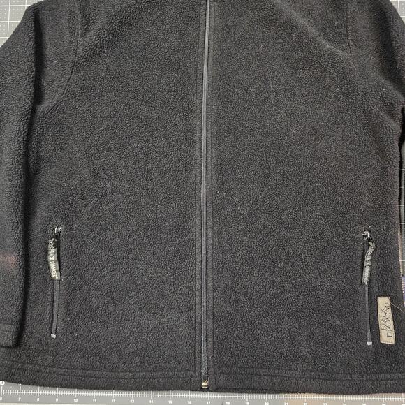 Black Diamond Fleece Jacket Mens Medium Black Malden Mills Climbing Hiking Work - Picture 2 of 14